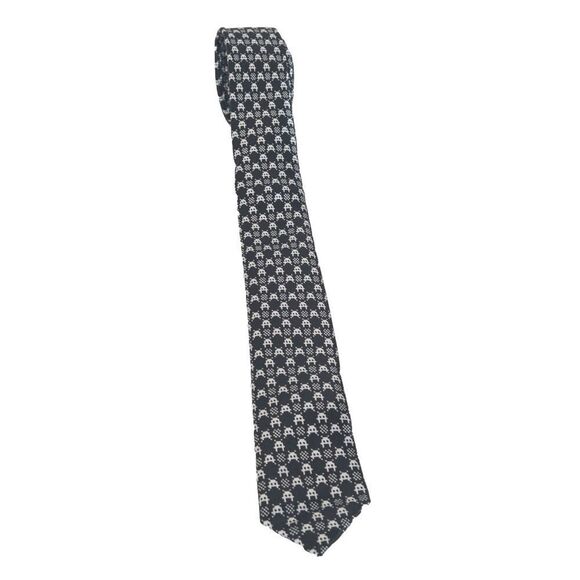 Black Tie Geek Space Invaders Tie Skinny - Picture 1 of 6